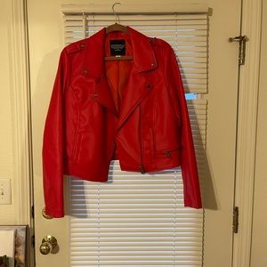 Red leather Riverdale jacket